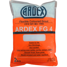 ARDEX FG4 2kg 줄눈시멘트 아덱스 프리미엄 고탄성 무기질 향균 타일 칼라메지, #200 백색