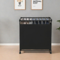 홈치치 커버형 바지걸이 행거 1단, 블랙