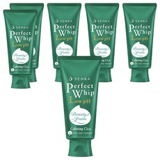 센카 퍼펙트 휩 로우 PH 뷰티 폼 카밍 시카 클렌징폼, 6개, 100g