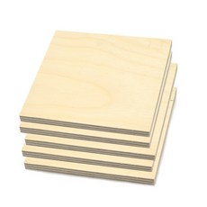 자작합판 받침 소품 교육용 소형사이즈 120 x 120mm, 5개, 9mm(두께)