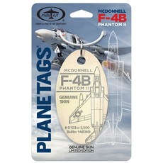 PLANETAGS McDonnell F-4B Phantom II Genuine Skin Limited Edition 飛機鑰匙圈, 1個
