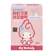 바니랜드 헬로키티 캐릭터 마이크로 네모블럭, 마이멜로디, 1개