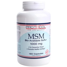 Protocol For Life Balance MSM補充膠囊 100mg, 180顆, 1罐