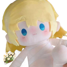 原創人魚陷落蘭波40cm棉花娃娃毛絨公仔，臺灣出貨，可愛療癒玩偶, 波波公主，40cm裸娃×1個