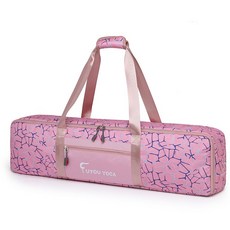 요가 피트니스 다기능 수납 가방 방수 대용량 요가매트 가방 경량 핸드백 일괄 맞춤인쇄, 1개, 핑크(93CM)