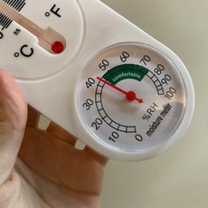 벽걸이온습도계 아날로그측정 온습도관리 실내환경 측정기, 1개, 상세페이지 참조