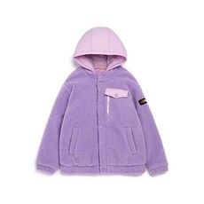 내셔널지오그래픽 키즈 N214KFT190 우븐 후드 점퍼 뽀글이 풀집업 LAVENDER 363322