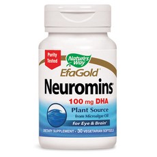 Nature's Way DHA魚油素食軟膠囊 100mg, 1罐, 30顆