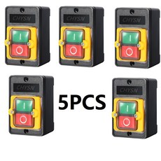 내구성이 뛰어난 방수 푸시 제어 기계 버튼 장비 스위치 ON OFF, 5PCS