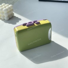 신형 투명 카세트 플레이어 휴대용 라디오 영어 청취, Colored gr n, 기본 모델명/품번