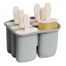 파스텔톤 국산 실리콘 6구 아이스크림 틀, 내츄럴그레이, 5개