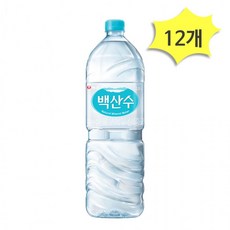 백산수 유라벨 2L x 12개 농심 생수 물2리터