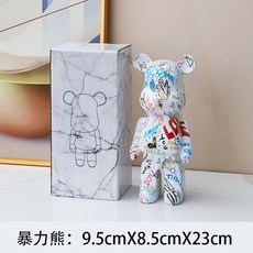 폭력적인 곰 장식품 창조적 인 재미있는 거실 TV 캐비닛 장식 어린이 돼지 저금통 트렌드 오피스 클럽 장식, 27cm, 사용자 정의 이름 4, 1개