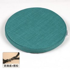 탈부착 가능한 원형 의자 패드 묶는 끈 포함 창문 좌석용 높은 스툴 작은 스툴 쿠션 모던 심플 스타일 패브릭, 116)프레시 블루(바닥 미끄럼 방지 + 버클)