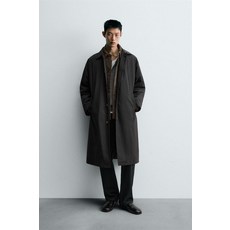 ZARA 퀼팅 테크니컬 트렌치 코트 - 블랙 {QHJ}