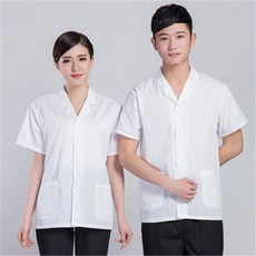 夏季透氣短袖白大褂/廚師服工作服