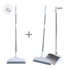 엔케이원 물기 먼지 동시 제거 실리콘 빗자루, 화이트, 2개