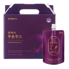 웰연구소 반하나 푸룬주스 푸룬즙 딥워터 유산균 바나나 난소화성말토덱스트린 임산부 아기, 10개, 80ml