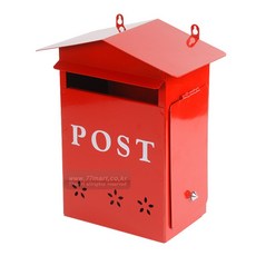 벽걸이 우체통, 적색/우측문, 우측문