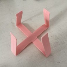 飛碟貓碗 狗碗架 護頸增高寵物碗 防打翻食糧盆, 1個, 加厚PP塑料材質【粉色支架】1套, 粉色