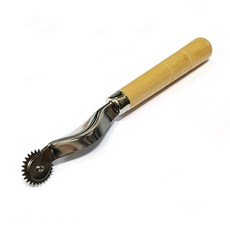 나무 룰렛 원목룰렛 시접 헤라 마킹 제도용 톱니룰렛 먹지 도안그리기 루렛, 나무룰렛(넓은 타입), 1개