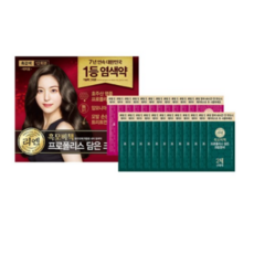 리엔 흑모비책 프로폴리스 담은 크림 염색제 새치용 12회분, DARK BROWN(흑갈색), 2개