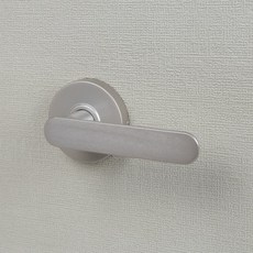 엔젤금속 바보금속 BBL 951 그레이 버튼형잠금 방문손잡이 화장실 욕실 나무문 ABS도어 도어핸들 문고리, 1개