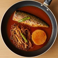 해와바다 화덕에 구워 비린내 없는 순살 시래기 고등어 무조림 2인분 진한 양념 99.9% 가시 제거, 1개, 330g