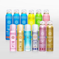 舒兒絲 SHILLS 防曬噴霧 SPF50 防水防汗 兒童防曬 臉部身體適用, 1個, 遠離紅豆冰防曬噴霧《草本綠》,現貨