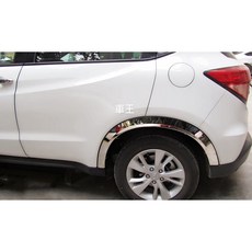 車王汽車精品百貨 本田 HONDA H-RV HRV 加寬輪眉保護裝飾框 不鏽鋼輪拱裝飾框，有效防止刮傷，提升外觀質感, 1個