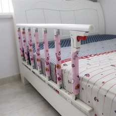 접이식 침대 난간 아기 낙상방지 보호가드 노인용 측면 가드 안전 침대울타리, 길이 1.2m 높이 5cm 핑크 1