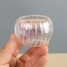 유리 골이중잔 찻잔 다기잔 40ml (207hs)pys1582, 본상품선택, 1개