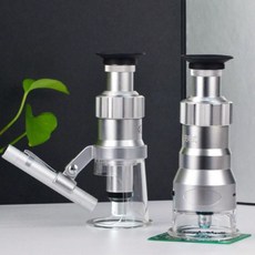 led 스케일루페 10배율 렌즈경 현미경 감정 전문가용 확대경, 60x 눈금 돋보기(충전)