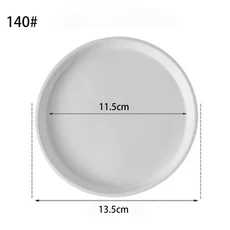 10개 플라스틱 화분 받침대 식물 물받이 원형 드립 트레이 용품 실내외 홈 B2, 06 10pcs white 140H