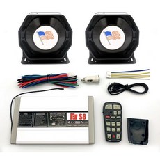 후진벨 화물차 백부져 무선 전자 사이렌 시끄러운 자동차 경고 경보 경찰 스피커 마이크 시스템 화재 PA 12V 400W