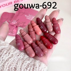 gouwa-692 12컬러 캡슐 립스틱 세트 지속력 좋은 촉촉 매트 립메이크업, 12색 캡슐 세트, 1개, 12색