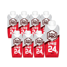 오리온 닥터유 프로 드링크 단백질 초코 / 단백질보충 식사대용, 8개, 250ml