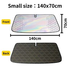 ZOHAR 三菱 COLT PLUS 加厚前擋遮陽板 隔熱防曬遮陽簾, 1個, (非專用)通用薄款-140x70cm