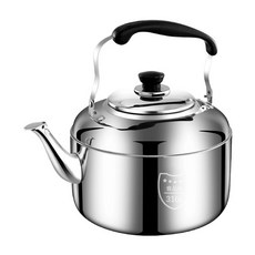 笛音燒水壺 家用熱水壺 316不銹鋼燒水壺 5L-10L大容量燒水壺 燃氣電磁爐通用, 不鏽鋼, 1個, 10L