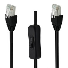 RJ45 확장 케이블 CAT6e 이더넷 남녀 연결 네트워크 확장 케이블(Cat6/Cat5e용 스위치 켜기), 1) M M - 0.6M, 1개
