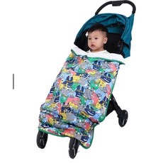 嬰兒背帶保暖披風，背巾防風毯，推車披風, 新款小怪物-無帽子 ()