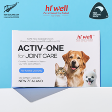 하이웰 액티브원 강아지 관절 영양제 슬개골 오메가3 초록입홍합 오일 50mg, 1개, 뼈/관절강화, 120회분
