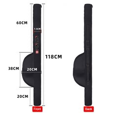 신형 휴대용 낚싯대 가방 어깨끈 포함 118/128cm 낚싯대 릴 가방 접이식 낚싯대 케이스, 118CM