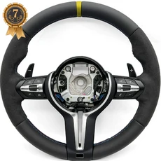 BMW F10 M3 하프 알칸타라 로고 스티어링 휠 어셈블리, 13 M5 Yellow Style