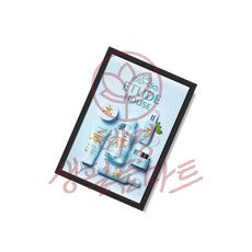 고급형 LED 라이트패널 벽걸이형 A2 STL-07BK 혜명생필품마트 원형도광판 투명디스플레이 LED배너 LED포스터 야외전광판