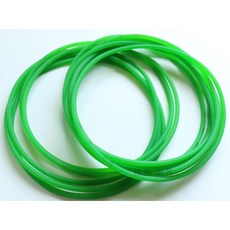 國際標準建議 綠色傳送帶 滾筒訓練台PU傳動繩 適用26吋-700C滾筒訓練台繩子 加糙面加強芯聚氨酯PU傳動圓帶, 1個, 綠色