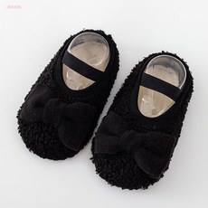 寶寶地板鞋嬰兒襪子泰迪絨面加厚防滑學步秋冬室內加絨女童襪子鞋