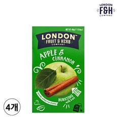 런던프룻앤허브 애플 앤 시나몬 티백, 2g, 20개입, 4개