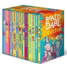 羅爾德·達爾作品集 Roald Dahl Collection 16本平裝本附書盒，兒童文學經典，培養閱讀興趣, 詳見包裝, Penguin Uk, Boxed Set