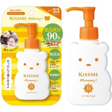 일본화장품 KISSME 키스미 마미 UV 마일드젤 SPF33/PA+++ 100g [자외선 차단제], 1개, 100ml